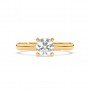 Gold Zircon Vintage Ring