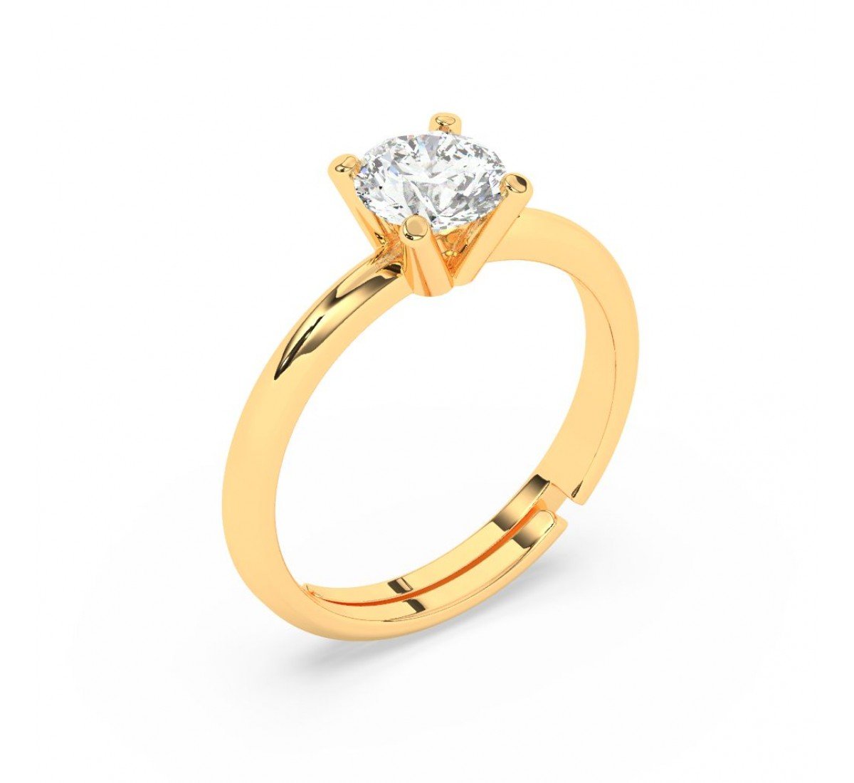 Gold Zircon Vintage Ring