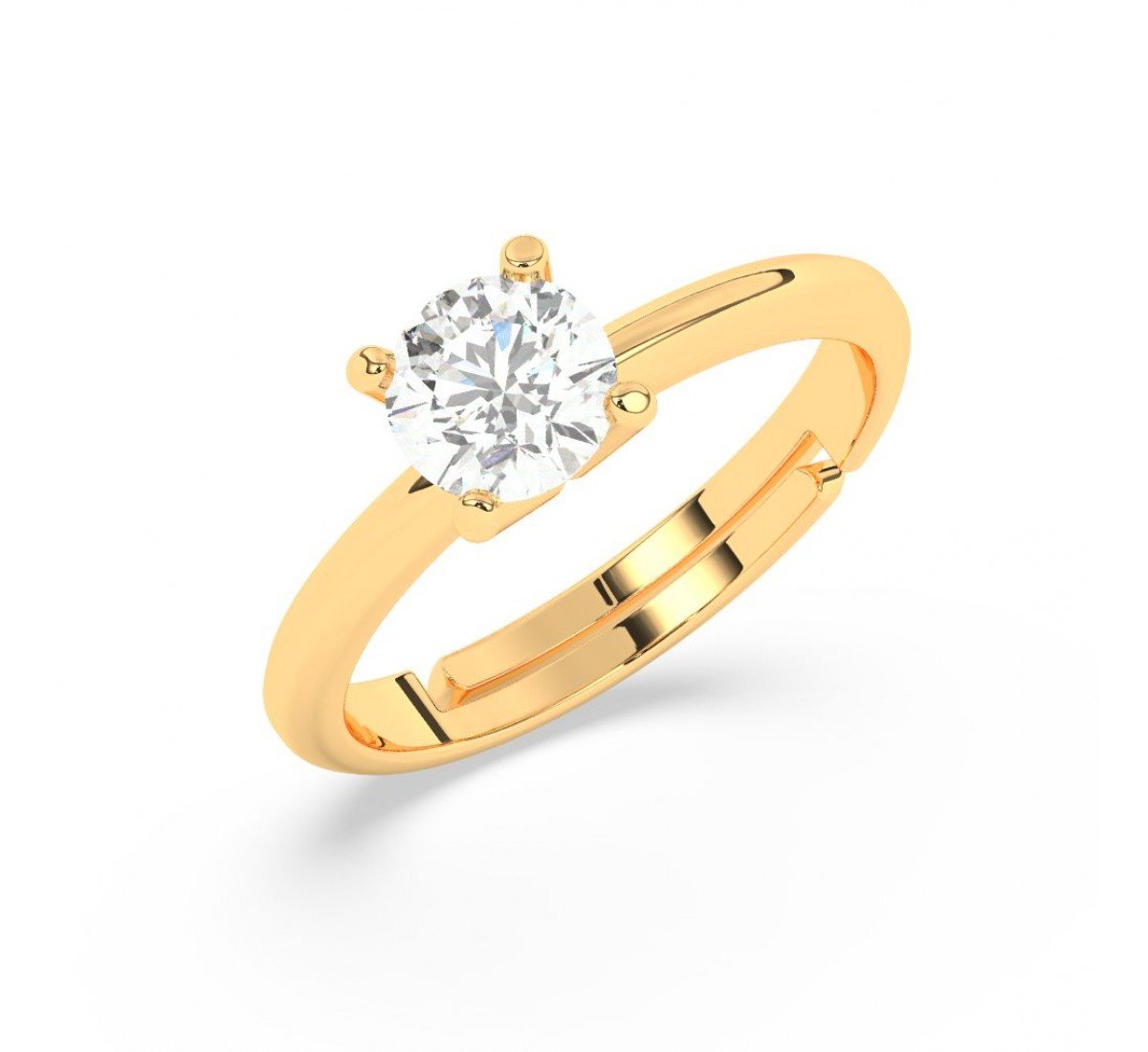 Gold Zircon Vintage Ring