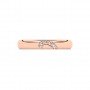 Rose Gold Half Heart Zircon Studded Band