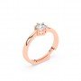 Rose Gold Classic Solitaire Ring