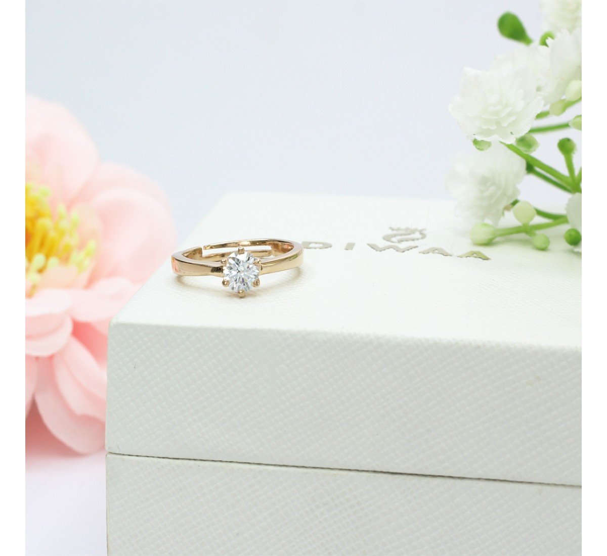 Rose Gold Classic Solitaire Ring