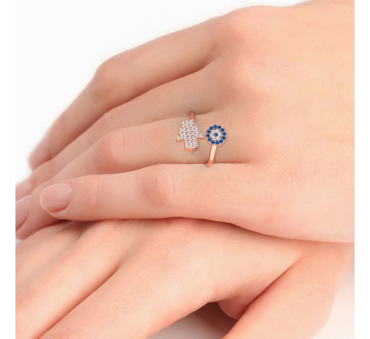 Rose Gold Hamsa Ring