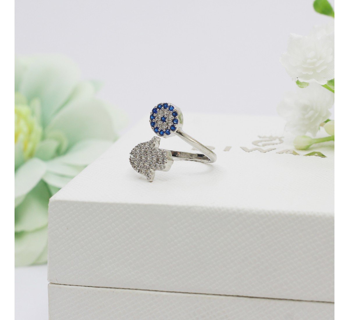 Silver Hamsa Ring