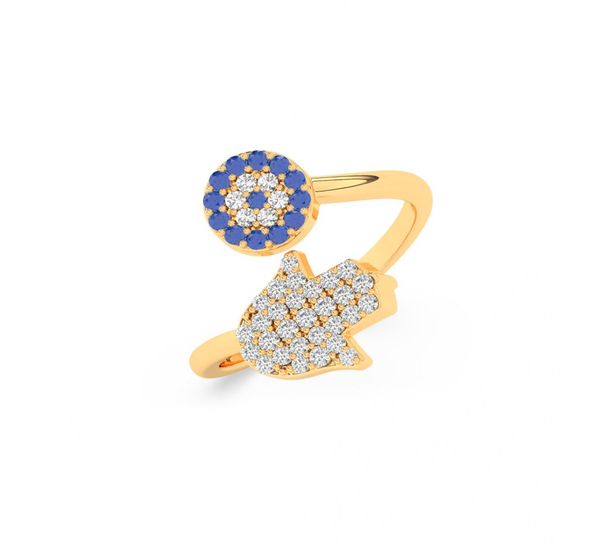 Gold Hamsa Ring