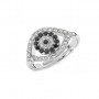 Silver Evil Eye Ring