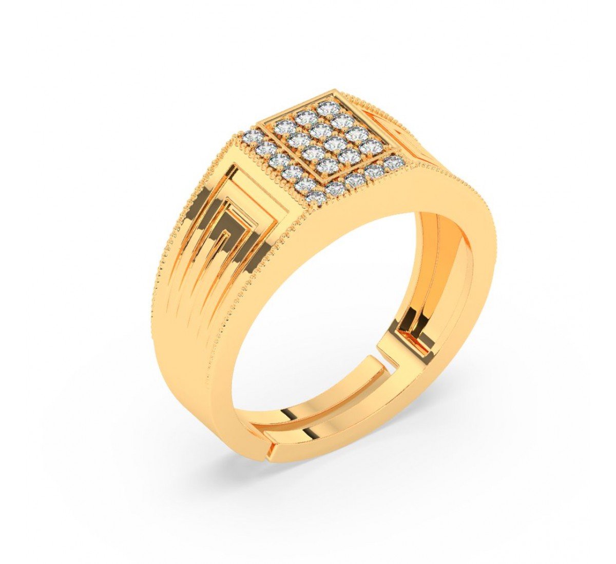 Gold Stallion Men'S Ring