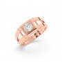 Rose Gold Statement Ring For Men