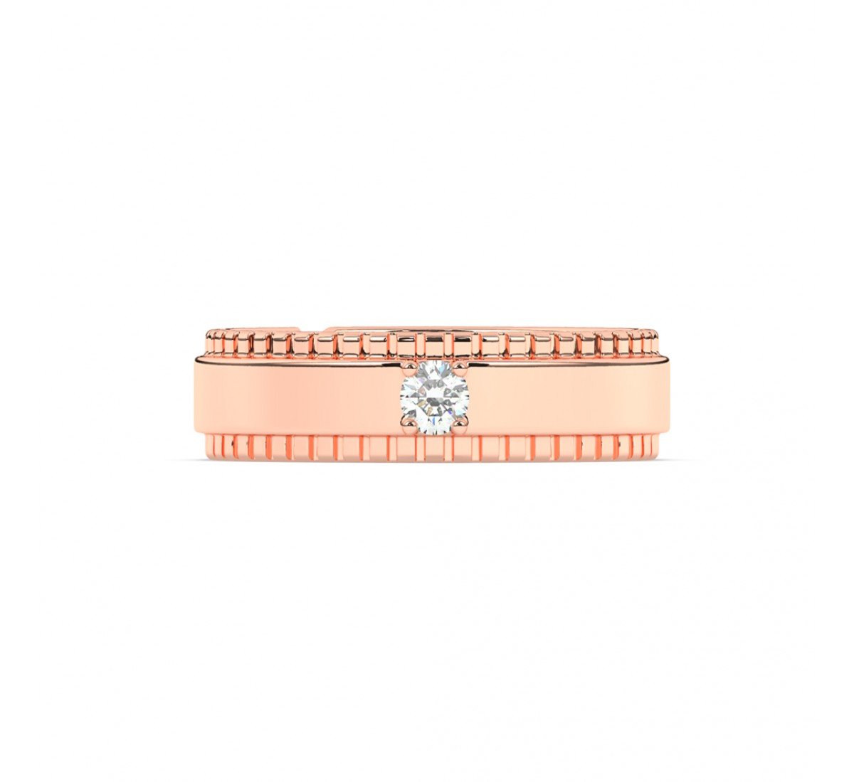 Rose Gold Band For Him