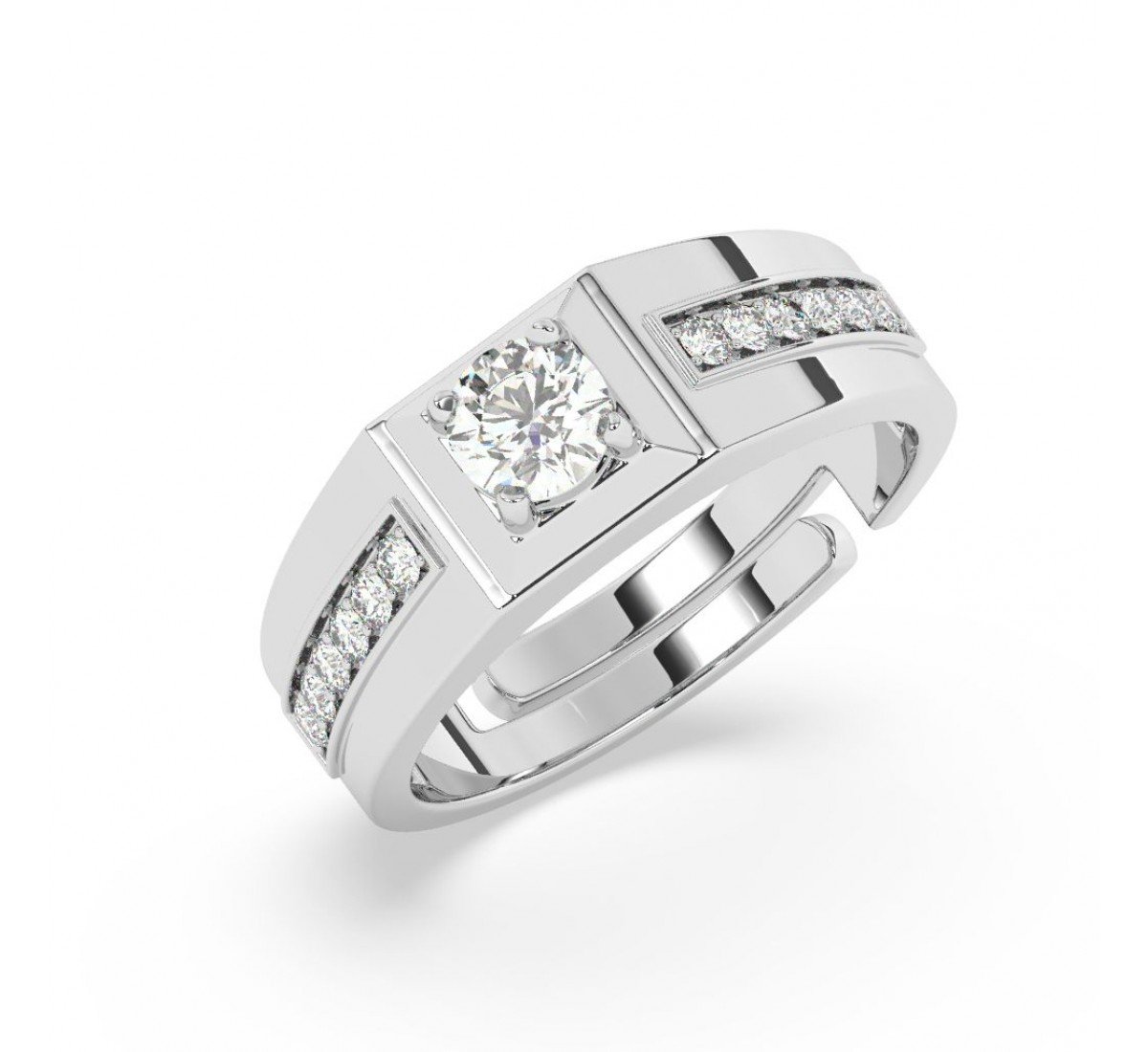 Silver Growth Ring For Him