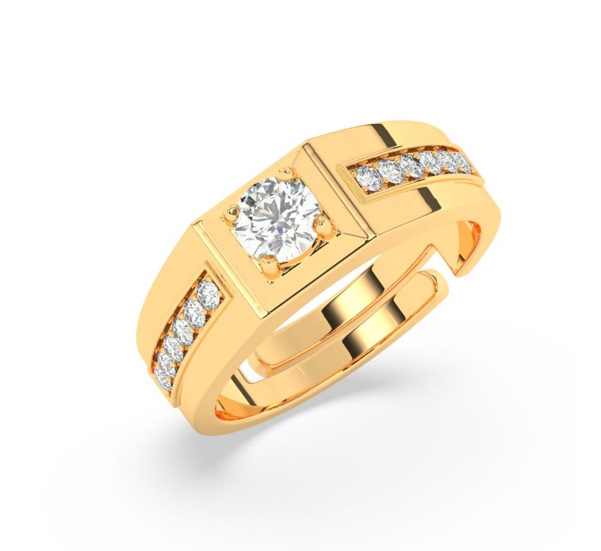 Gold Growth Ring For Him