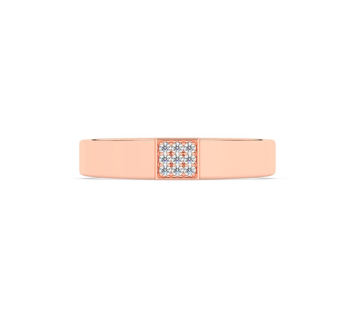 Rose Gold Shining Love Band