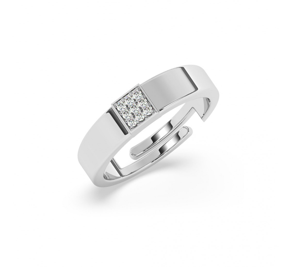 Silver Shining Love Band