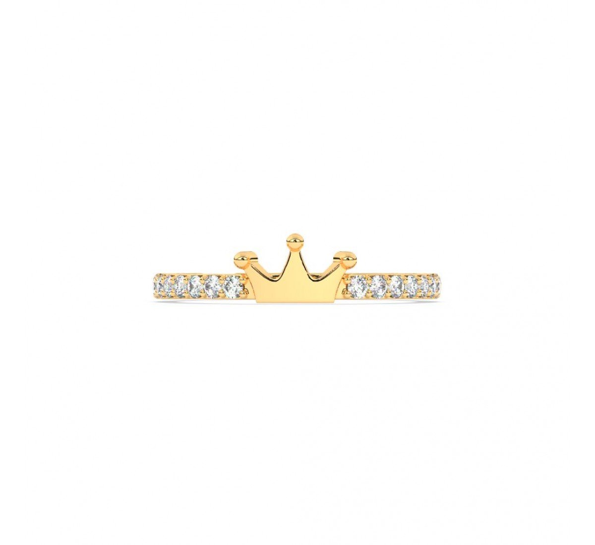 Gold Crown Jewel Ring