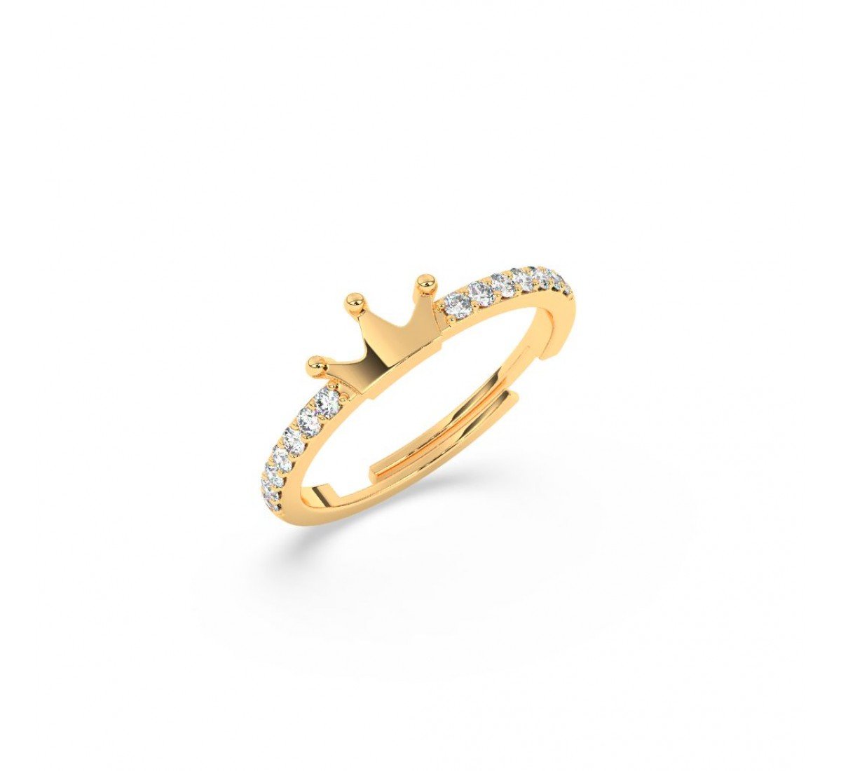 Gold Crown Jewel Ring