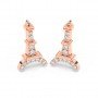 Rose Gold Eiffel Tower Earrings