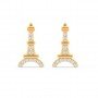 Gold Eiffel Tower Earrings