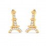 Gold Eiffel Tower Earrings