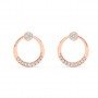 Rose Gold Emila Zircon Studded Earrings