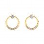 Gold Emila Zircon Studded Earrings