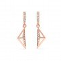 Rose Gold Akira Drop Earrings