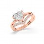 Rose Gold Heart Solitaire Ring