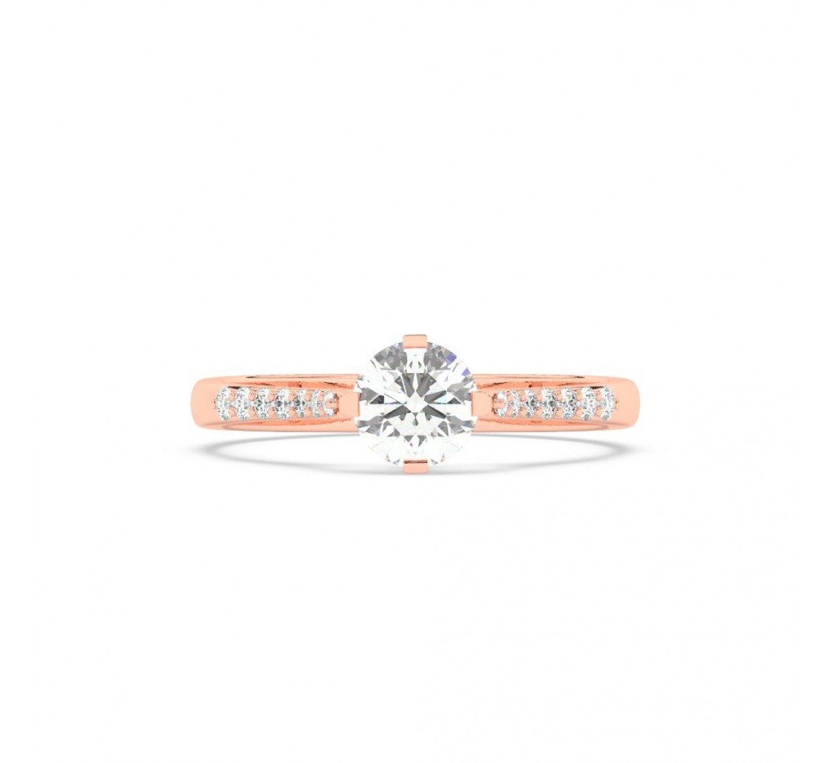 Rose Gold Classic Solitaire Ring