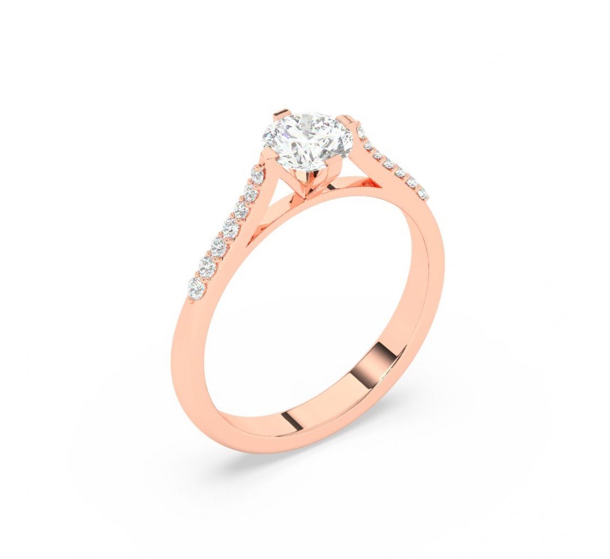 Rose Gold Classic Solitaire Ring