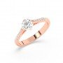 Rose Gold Classic Solitaire Ring