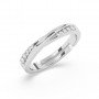 Silver Plain Sterling Couple Ring