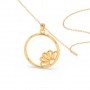 Gold Floral Bloom Pendent