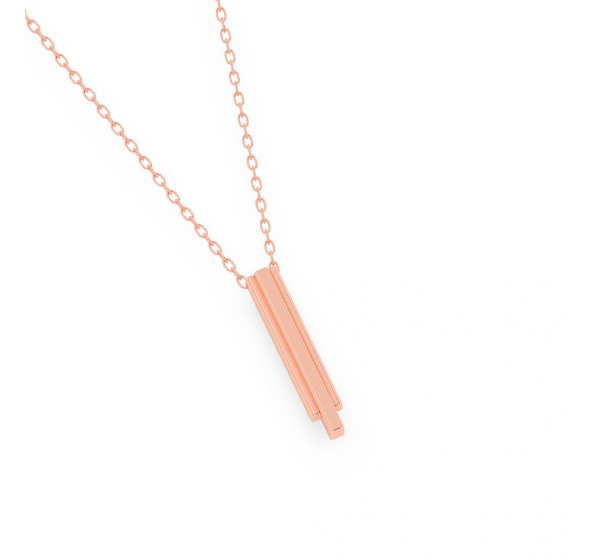 Rose Gold Monolith Pendent