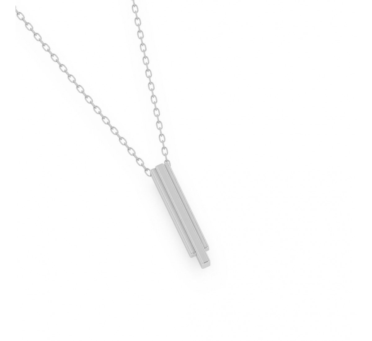 Silver Monolith Pendent