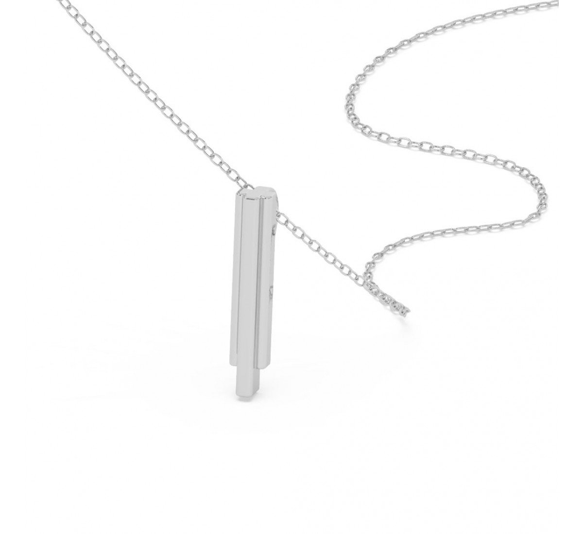 Silver Monolith Pendent