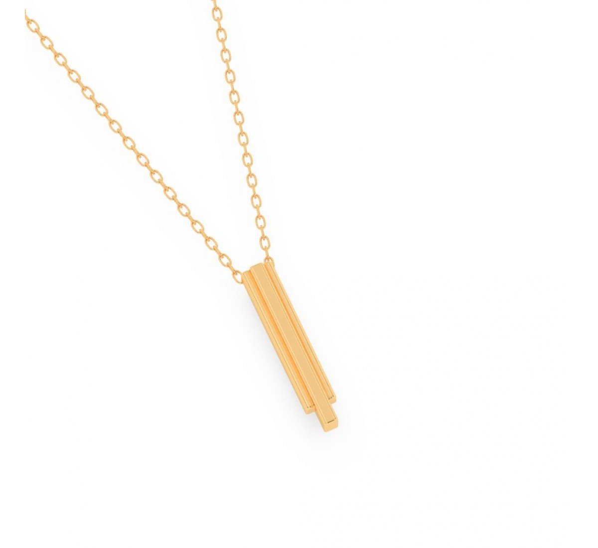 Gold Monolith Pendent