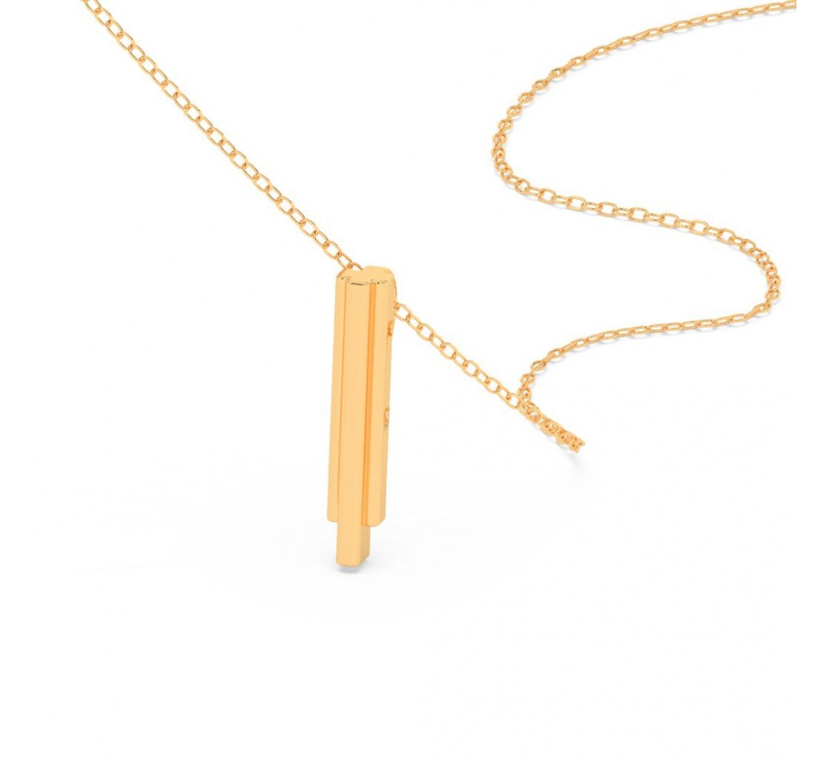 Gold Monolith Pendent