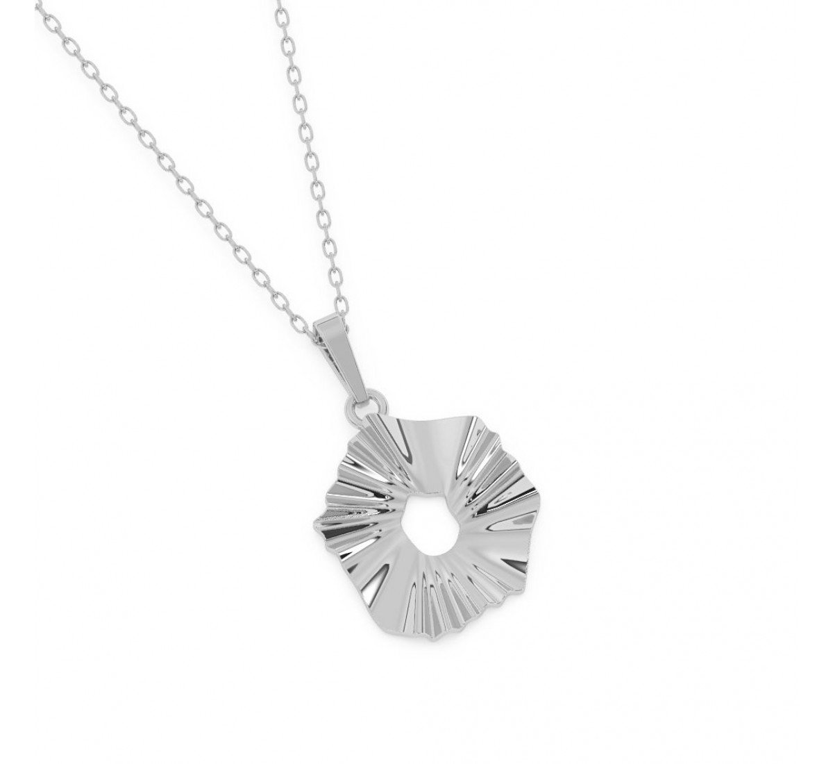 Silver Styles Heptagon Pendent