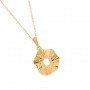 Gold Styles Heptagon Pendent