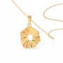 Gold Styles Heptagon Pendent