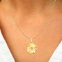 Gold Styles Heptagon Pendent