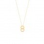 Gold Double Hexagon Pendent