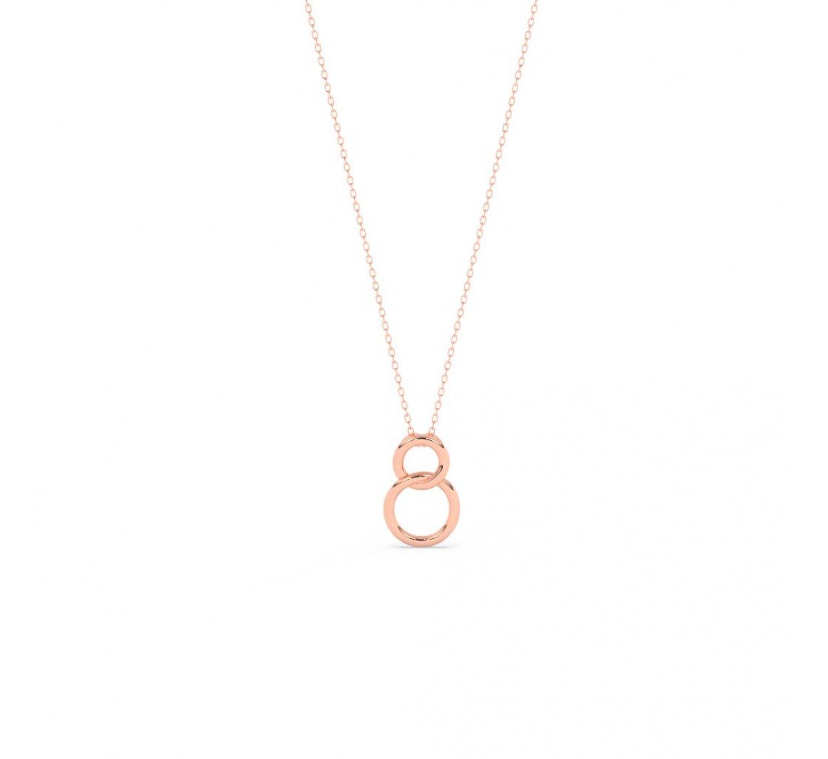 Rose Gold Infinity Circles Rose Gold Plated