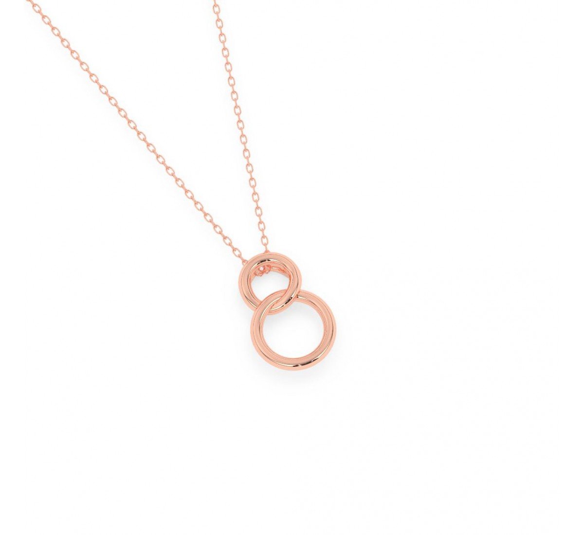 Rose Gold Infinity Circles Rose Gold Plated