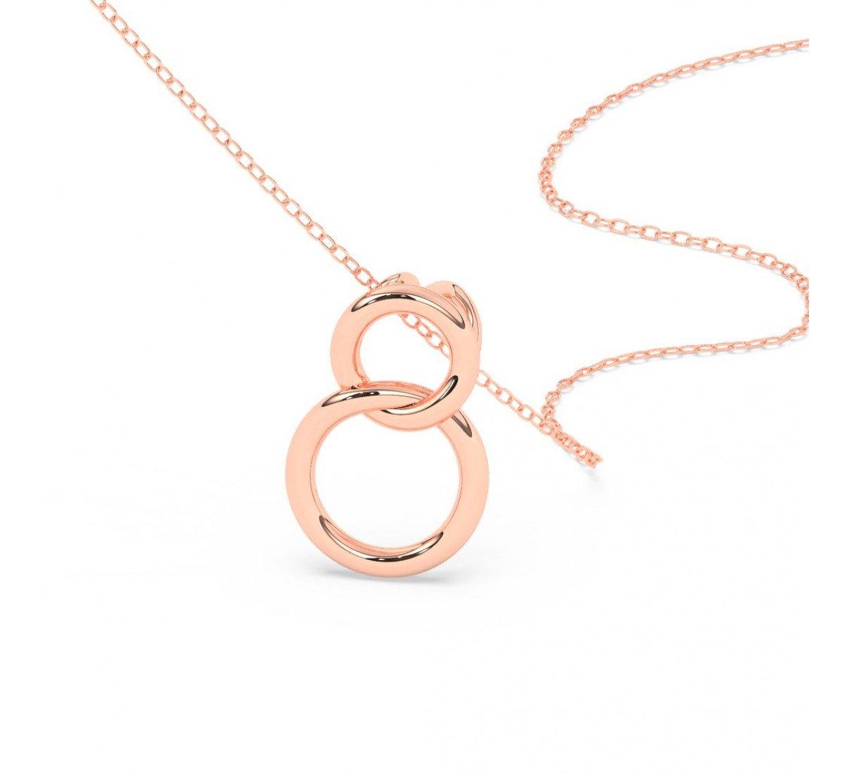 Rose Gold Infinity Circles Rose Gold Plated