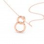 Rose Gold Infinity Circles Rose Gold Plated