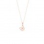 Rose Gold Butterfly Pendant With Link Chain