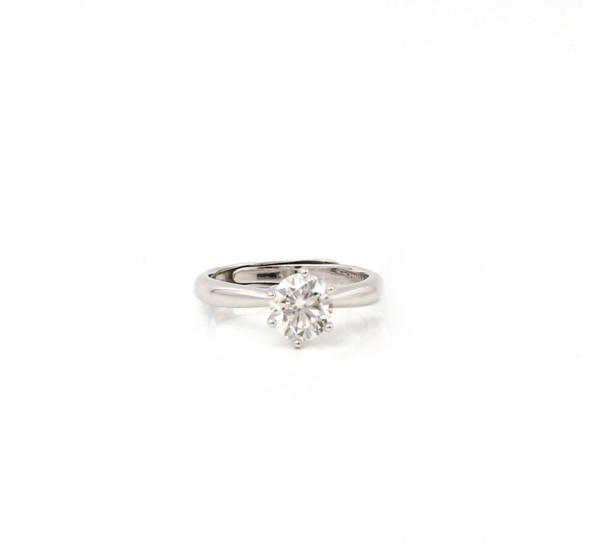 Silver Solitaire Classic Zircon Ring