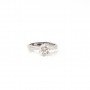 Silver Solitaire Classic Zircon Ring