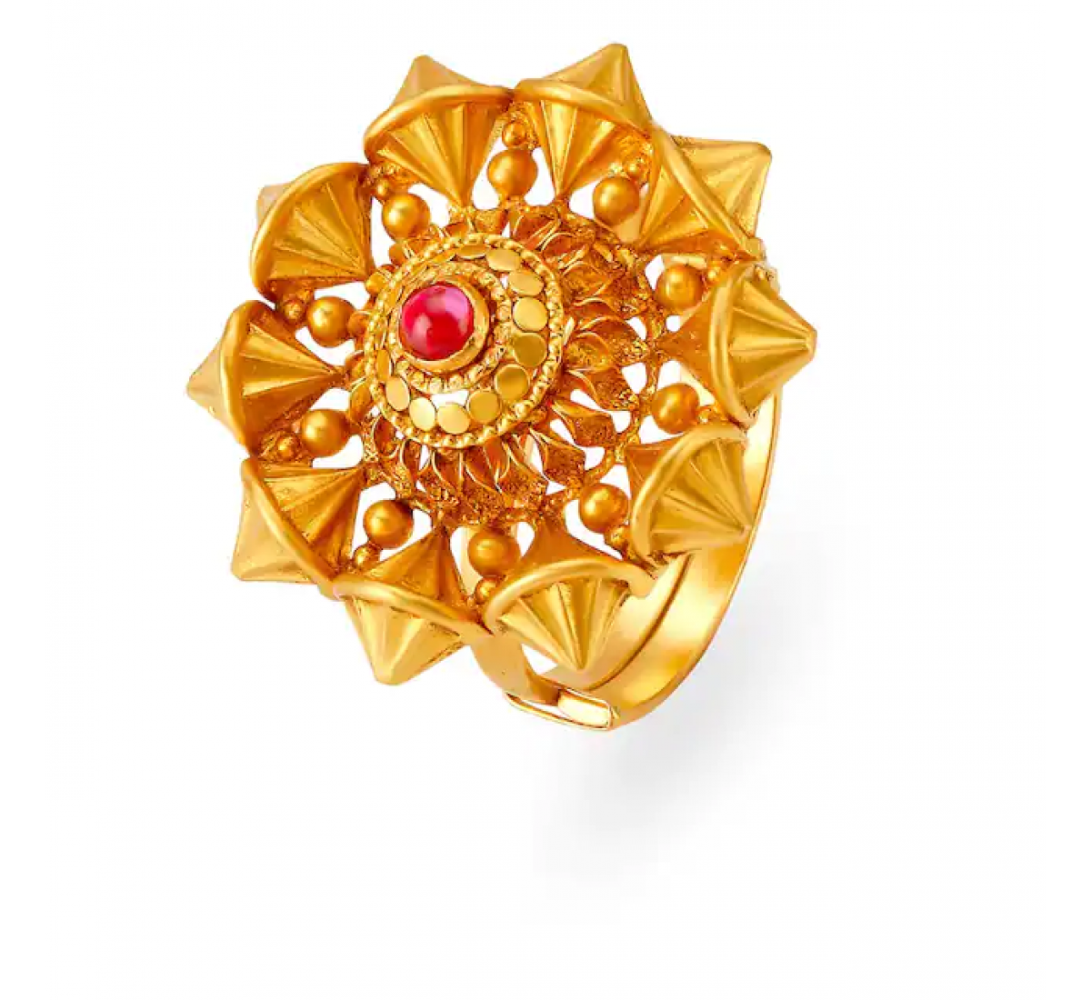 Solemn Gold And Stone Ring