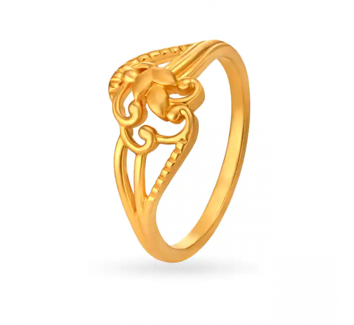 Charming Gold Floral Ring